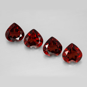 Achetez naturel ct rouge grenat almandin gems, forme de coeur, en provenance inde chez gemselect. en stock, livraison internationale!