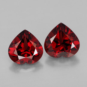 Achetez naturel ct Rouge foncé Grenat Almandin gems, Forme de coeur, En provenance Sri Lanka (Ceylan) chez GemSelect. En stock, livraison internationale!