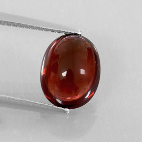 Grenat almandin rouge naturelle transparent, 3,38 ct, transparent / translucide