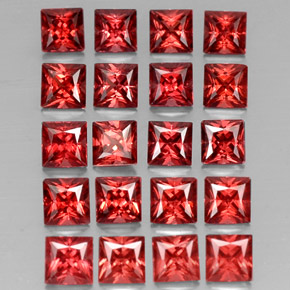 Achetez naturel ct rouge grenat almandin gems, carré, en provenance madagascar chez gemselect. en stock, livraison internationale!
