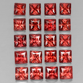 Achetez naturel ct rouge grenat almandin gems, carré, en provenance madagascar chez gemselect. en stock, livraison internationale!