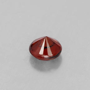 Grenat almandin rouge naturelle coupe roude, 0,37 ct, VVS-VS
