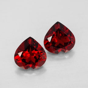 Achetez naturel ct rouge grenat almandin gems, forme de coeur, en provenance madagascar chez gemselect. en stock, livraison internationale!