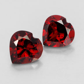 Achetez naturel ct rouge grenat almandin gems, forme de coeur, en provenance madagascar chez gemselect. en stock, livraison internationale!