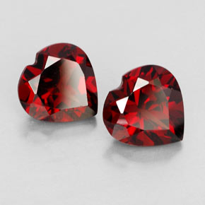 Achetez naturel ct rouge grenat almandin gems, forme de coeur, en provenance madagascar chez gemselect. en stock, livraison internationale!