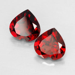 Achetez naturel ct rouge grenat almandin gems, forme de coeur, en provenance madagascar chez gemselect. en stock, livraison internationale!