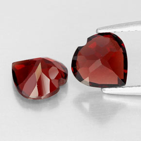 Achetez naturel ct rouge grenat almandin gems, forme de coeur, en provenance madagascar chez gemselect. en stock, livraison internationale!