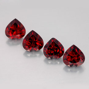 Achetez naturel ct rouge grenat almandin gems, forme de coeur, en provenance madagascar chez gemselect. en stock, livraison internationale!