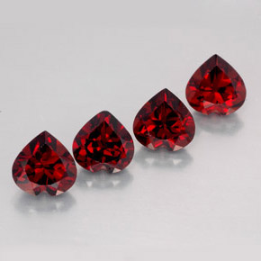 Achetez naturel ct rouge grenat almandin gems, forme de coeur, en provenance madagascar chez gemselect. en stock, livraison internationale!