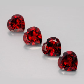 Achetez naturel ct rouge grenat almandin gems, forme de coeur, en provenance madagascar chez gemselect. en stock, livraison internationale!