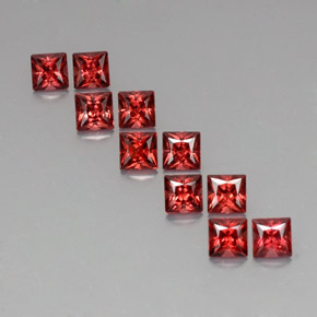 Achetez naturel ct rouge grenat almandin gems, carré, en provenance madagascar chez gemselect. en stock, livraison internationale!