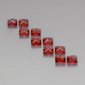 Achetez naturel ct rouge grenat almandin gems, carré, en provenance madagascar chez gemselect. en stock, livraison internationale!