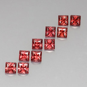 Achetez naturel ct rouge grenat almandin gems, carré, en provenance madagascar chez gemselect. en stock, livraison internationale!
