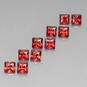 Achetez naturel ct rouge grenat almandin gems, carré, en provenance madagascar chez gemselect. en stock, livraison internationale!