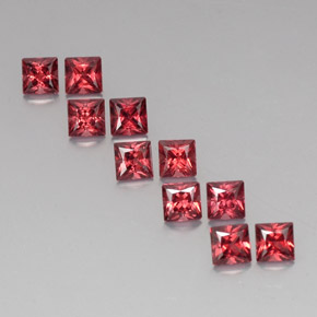 Achetez naturel ct rouge grenat almandin gems, carré, en provenance madagascar chez gemselect. en stock, livraison internationale!