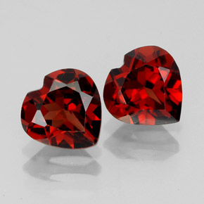 Achetez naturel ct rouge grenat almandin gems, forme de coeur, en provenance madagascar chez gemselect. en stock, livraison internationale!