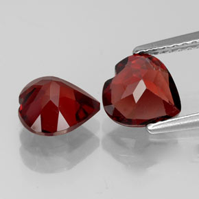 Achetez naturel ct rouge grenat almandin gems, forme de coeur, en provenance madagascar chez gemselect. en stock, livraison internationale!