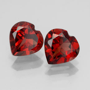 Achetez naturel ct rouge grenat almandin gems, forme de coeur, en provenance madagascar chez gemselect. en stock, livraison internationale!