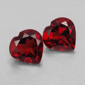Achetez naturel ct rouge grenat almandin gems, forme de coeur, en provenance madagascar chez gemselect. en stock, livraison internationale!