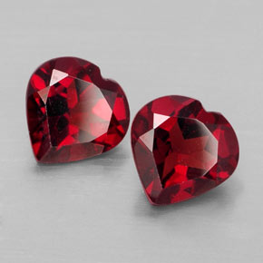 Achetez naturel ct rouge grenat almandin gems, forme de coeur, en provenance madagascar chez gemselect. en stock, livraison internationale!