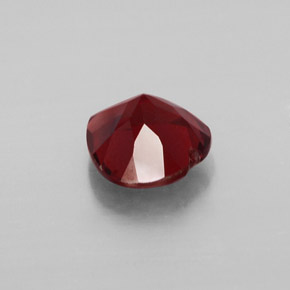 Grenat almandin rouge naturelle forme de coeur, 1,46 ct, VVS-VS