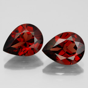 Achetez naturel ct rouge grenat almandin gems, en forme de poire, en provenance madagascar chez gemselect. en stock, livraison internationale!