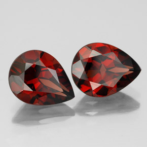 Achetez naturel ct rouge grenat almandin gems, en forme de poire, en provenance madagascar chez gemselect. en stock, livraison internationale!