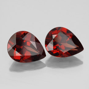 Achetez naturel ct rouge grenat almandin gems, en forme de poire, en provenance madagascar chez gemselect. en stock, livraison internationale!