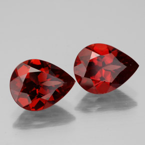 Achetez naturel ct rouge grenat almandin gems, en forme de poire, en provenance madagascar chez gemselect. en stock, livraison internationale!