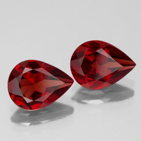 Achetez naturel ct rouge grenat almandin gems, en forme de poire, en provenance madagascar chez gemselect. en stock, livraison internationale!