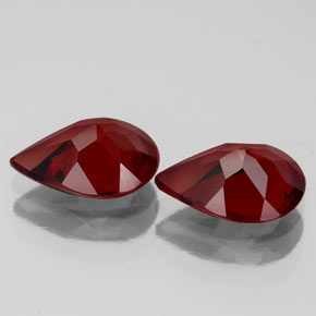 Achetez naturel ct rouge grenat almandin gems, en forme de poire, en provenance madagascar chez gemselect. en stock, livraison internationale!