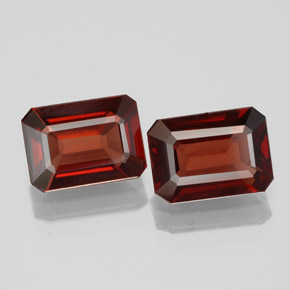 Achetez naturel ct rouge grenat almandin gems, taille émeraude, en provenance madagascar chez gemselect. en stock, livraison internationale!
