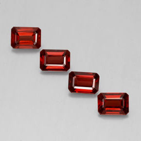 Achetez naturel ct rouge grenat almandin gems, taille émeraude, en provenance madagascar chez gemselect. en stock, livraison internationale!