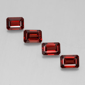 Achetez naturel ct rouge grenat almandin gems, taille émeraude, en provenance madagascar chez gemselect. en stock, livraison internationale!