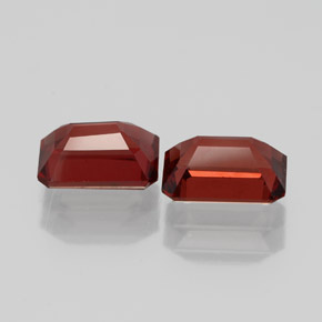 Achetez naturel ct rouge grenat almandin gems, taille émeraude, en provenance madagascar chez gemselect. en stock, livraison internationale!