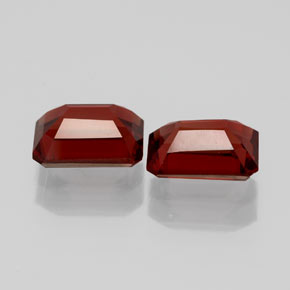 Achetez naturel ct rouge grenat almandin gems, taille émeraude, en provenance madagascar chez gemselect. en stock, livraison internationale!