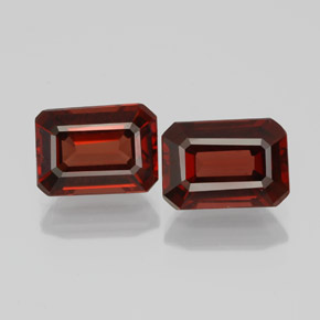 Achetez naturel ct rouge grenat almandin gems, taille émeraude, en provenance madagascar chez gemselect. en stock, livraison internationale!