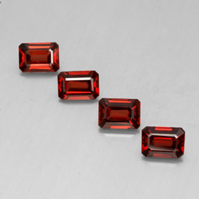 Achetez naturel ct rouge grenat almandin gems, taille émeraude, en provenance madagascar chez gemselect. en stock, livraison internationale!