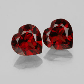 Achetez naturel ct rouge grenat almandin gems, forme de coeur, en provenance brésil chez gemselect. en stock, livraison internationale!