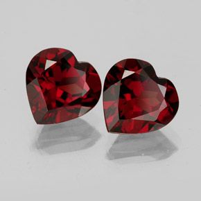Achetez naturel ct rouge grenat almandin gems, forme de coeur, en provenance brésil chez gemselect. en stock, livraison internationale!
