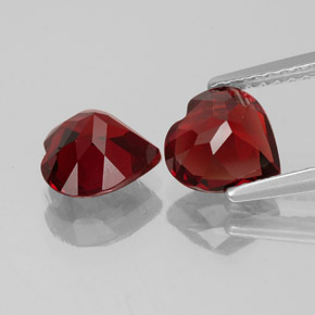 Achetez naturel ct rouge grenat almandin gems, forme de coeur, en provenance brésil chez gemselect. en stock, livraison internationale!