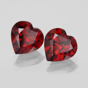 Achetez naturel ct rouge grenat almandin gems, forme de coeur, en provenance madagascar chez gemselect. en stock, livraison internationale!