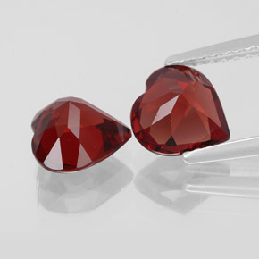 Achetez naturel ct rouge grenat almandin gems, forme de coeur, en provenance madagascar chez gemselect. en stock, livraison internationale!