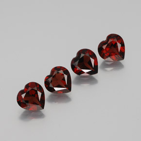 Achetez naturel ct rouge grenat almandin gems, forme de coeur, en provenance madagascar chez gemselect. en stock, livraison internationale!
