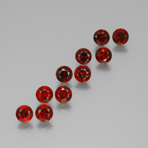 Achetez naturel ct rouge intense grenat almandin gems, coupe roude, en provenance madagascar chez gemselect. en stock, livraison internationale!