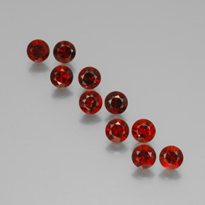 Achetez naturel ct rouge intense grenat almandin gems, coupe roude, en provenance madagascar chez gemselect. en stock, livraison internationale!