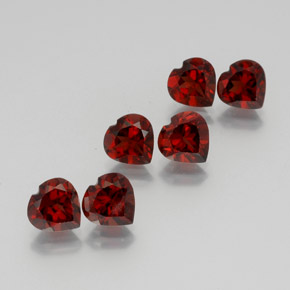 Achetez naturel 9,63ct rouge foncé grenat almandin gems, forme de coeur, en provenance madagascar chez gemselect. en stock, livraison internationale!