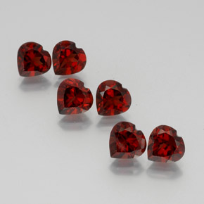 Achetez naturel 9,63ct rouge foncé grenat almandin gems, forme de coeur, en provenance madagascar chez gemselect. en stock, livraison internationale!
