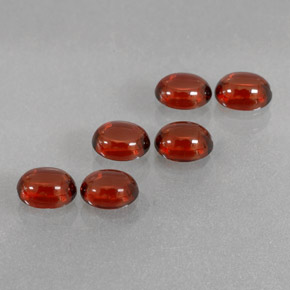 Achetez naturel ct rouge grenat almandin gems, coupe ovale, en provenance inde chez gemselect. en stock, livraison internationale!