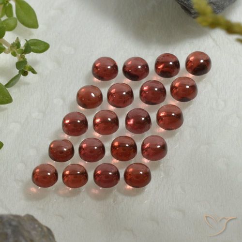 3.99ctw Naturel Vin rouge Grenat Almandin, Tour, Transparent
